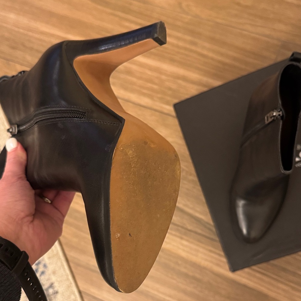 Coach Black Leather Heeled Boots - Picture 3 of 5